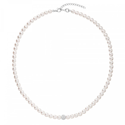 Perlový náhrdelník ze syntetických perel 32063.1 bílá