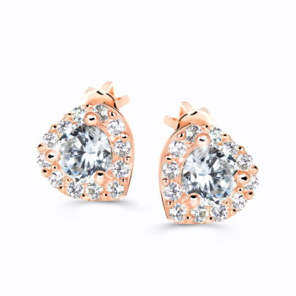 Zlaté diamantové náušnice sedíčka DZ60231-30-00-X-4