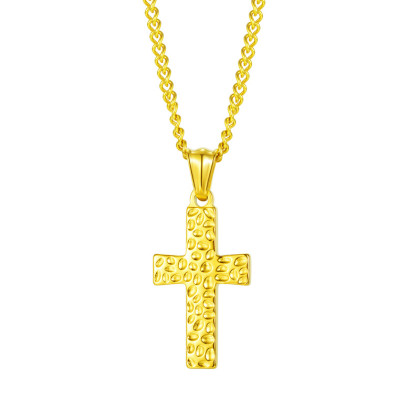 Ocelový náhrdelník kříž SEGX2001ST