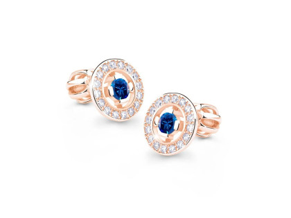 Náušnice z růžového zlata se zirkony Z6413-1988RCZ