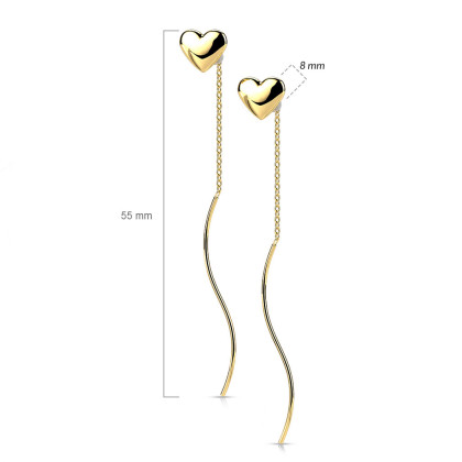 Dámské náušnice srdíčka SESE3990