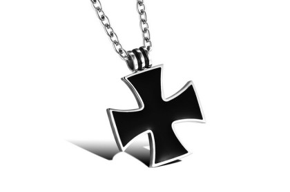Přívěsek maltézský kříž + ocelový řetízek SEGX960