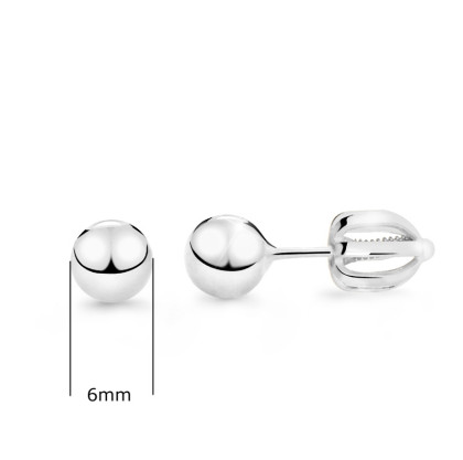 Náušnice pecky z bílého zlata Z5016W