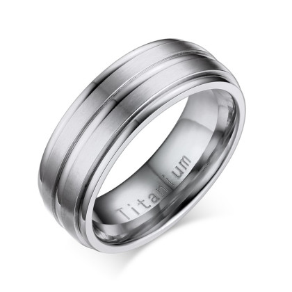 Klasický titanový prsten pro muže JCFTR012S