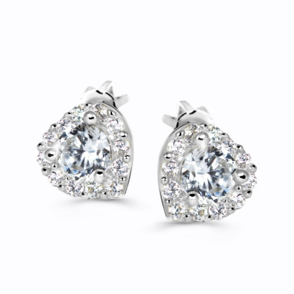 Náušnice z bílého zlata s brilianty DZ60231-30-00-X-2