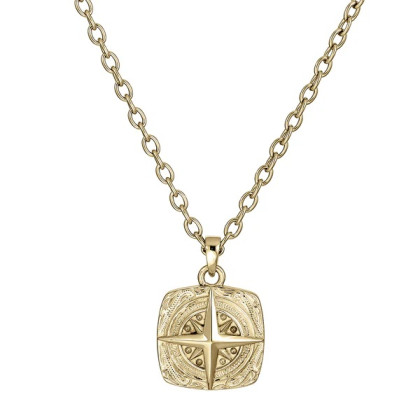 Náhrdelník z chirurgické oceli směrová růžice Genco GPSS1609ST