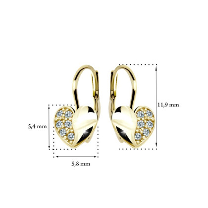 Zlaté dívčí náušnice C2160ZKL