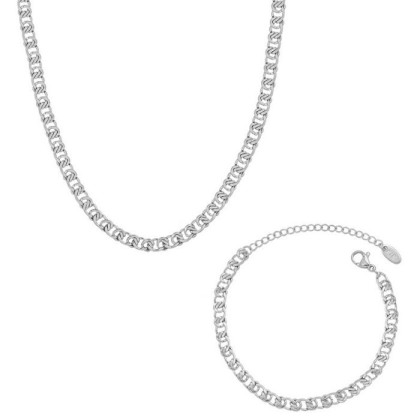 Zlatá sada ocelových šperků WJHN263