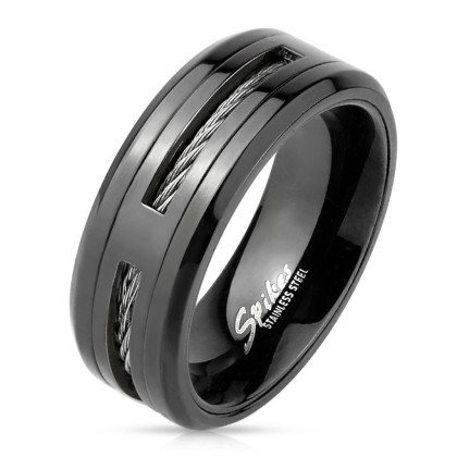 Ocelový prsten pro muže 4398