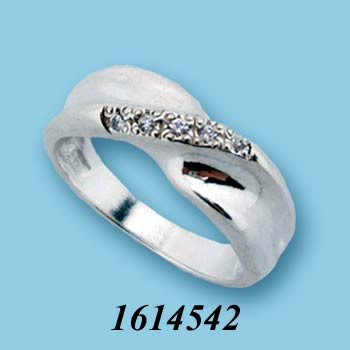 Stříbrný prsten se zirkony 1614542