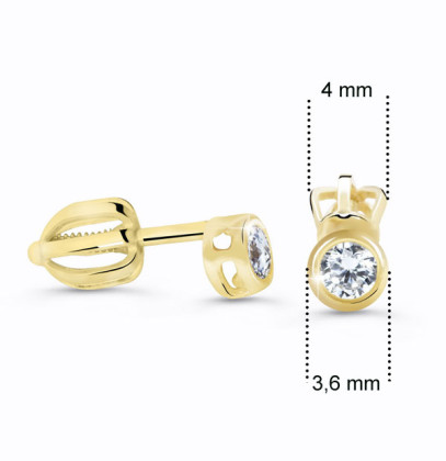 Diamantové zlaté náušnice DZ62231-30-00-X-1