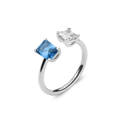 Stříbrný prsten se zirkony Brosway Fancy Fredom Blue FFB09
