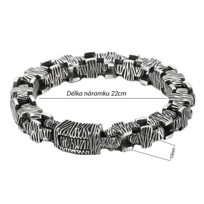 Ocelový náramek pro muže WJHB821