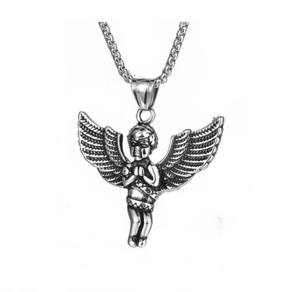 Ocelový náhrdelník anděl WJHC513