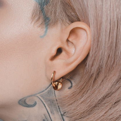 Visací náušnice z chirurgické oceli 3542