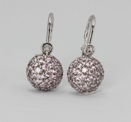 Dětské náušnice zlaté C2747B-Pink