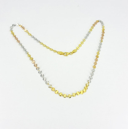 Pozlacený náhrdelník stříbrný 3131820005