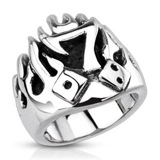 Ocelový prsten 3992