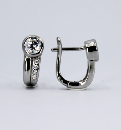 Stříbrné náušnice s kamínky 307708