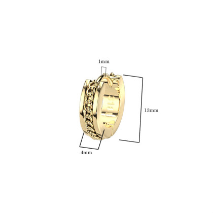 Kruhové náušnice chirurgická ocel 4209