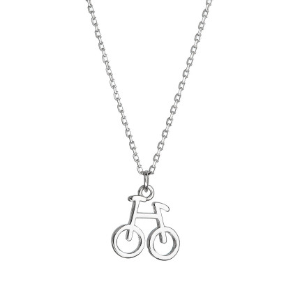 Stříbrný náhrdelník pro cyklisty 62004