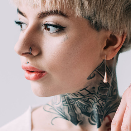 Dámské extravagantní náušnice z chirurgické oceli 3590