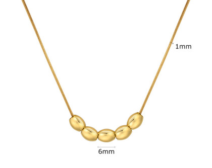 Zlatý ocelový náhrdelník JCFNC1391