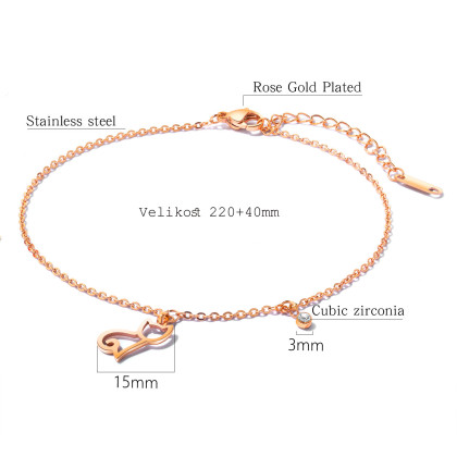 Náramek na kotník JCFGZ076