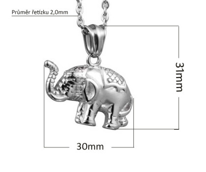 Ocelový náhrdelník WJHC783