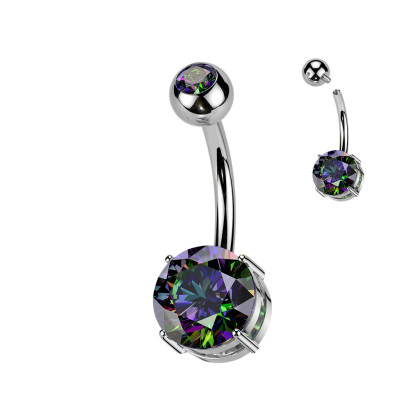 Titanový piercing do břicha SETIN60ST-CZ