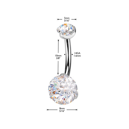 Titanový piercing do břicha SETIN61