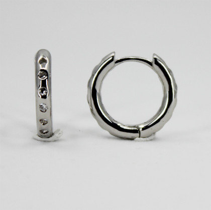 Náušnice kroužky se zirkony 312726001