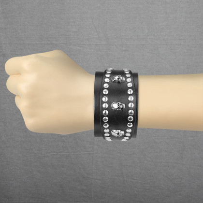 Pánský náramek na ruku kožený SESL0211-BK