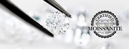 Titanové náušnice kroužky s Moissanity SEMTRH01-10