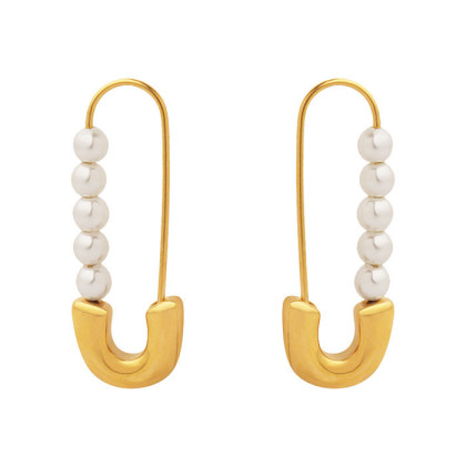 Visací náušnice chirurgická ocel WJHE1144GD