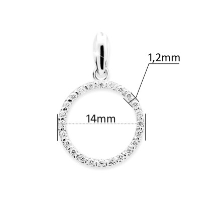 Zlatý přívěsek s kamínky Z6270B