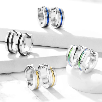 Náušnice z chirurgické oceli kroužky 3517