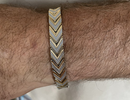 Magnetický náramek z chirurgické oceli WJHB721G