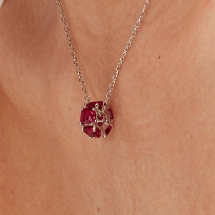 Stříbrný přívěsek korálek Brosway Fancy Passion Ruby FPR03
