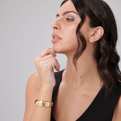 Elegantní zlatý náramek z chirurgické oceli Brosway MUSE BUE12