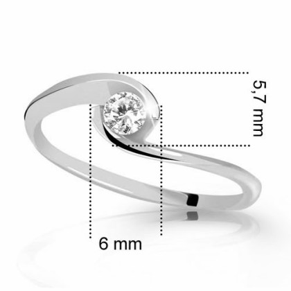 Prsten s kamínkem zlatý Z6134Y