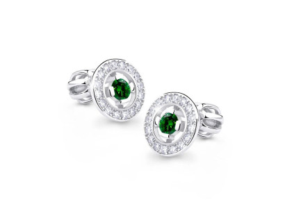 Náušnice pecky z bílého zlata Z6413-1988BCZ