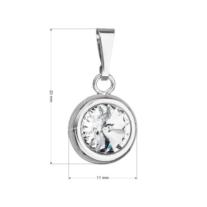 Přívěsek na řetízek s kamínkem Swarovski 74097.1 crystal