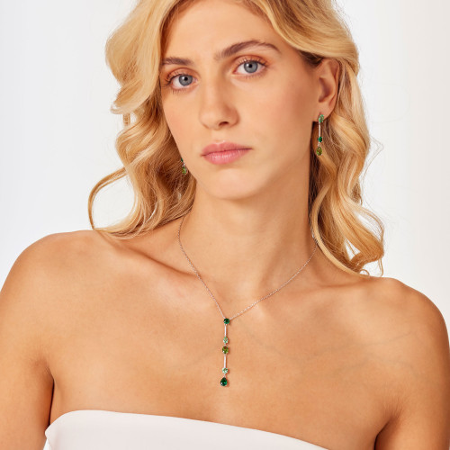 Stylový dámský náhrdelník Brosway Fancy Life Green FLG150