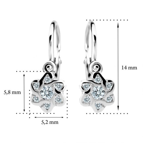 Zlaté dětské náušnice Cutie Jewellery C2149B