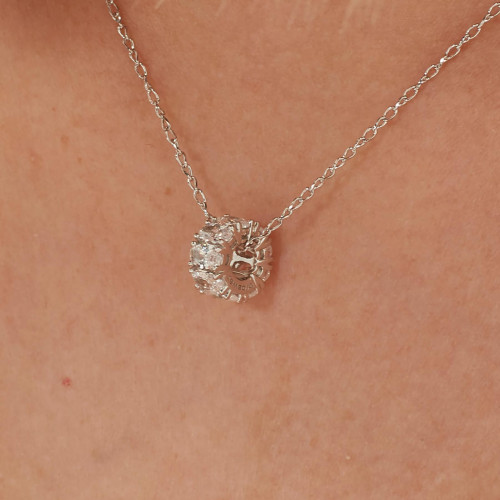 Korálek se zirkony Brosway Fancy Infinite White FIW01