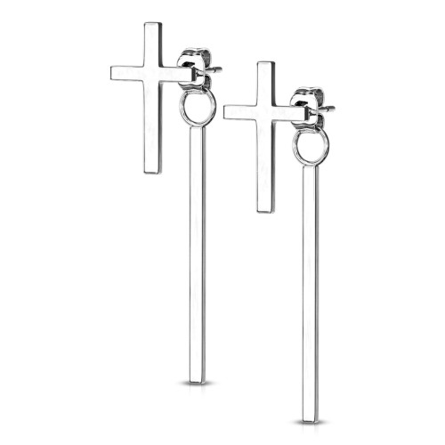 Ocelové náušnice 3623-Steel
