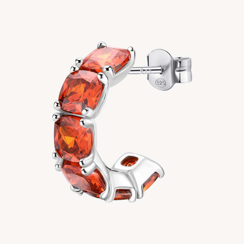 Visací stříbrná náušnice Brosway Fancy Orange FVO10