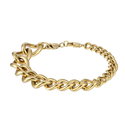 Moderní náramek z chirurgické oceli BSS1010GD