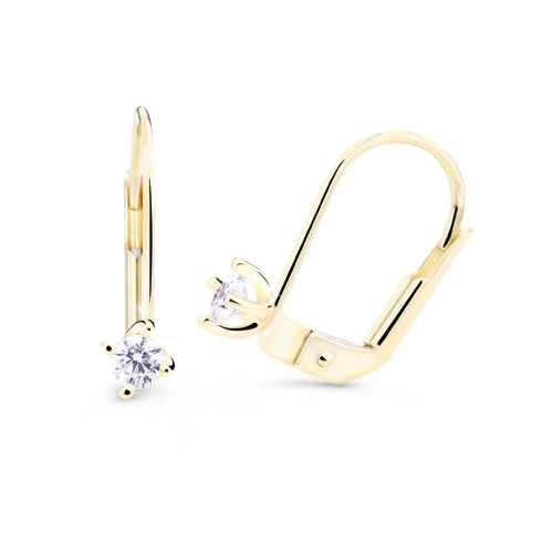 Zlaté visací náušnice s diamanty DZ8014-55-00-X-1